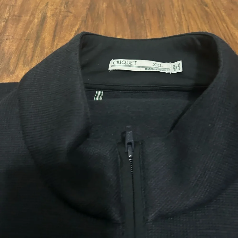 CRIQUET Fleece Jacket with Chest Pocket Golf Preppy Activewear Full-Zip - Picture 5 of 10
